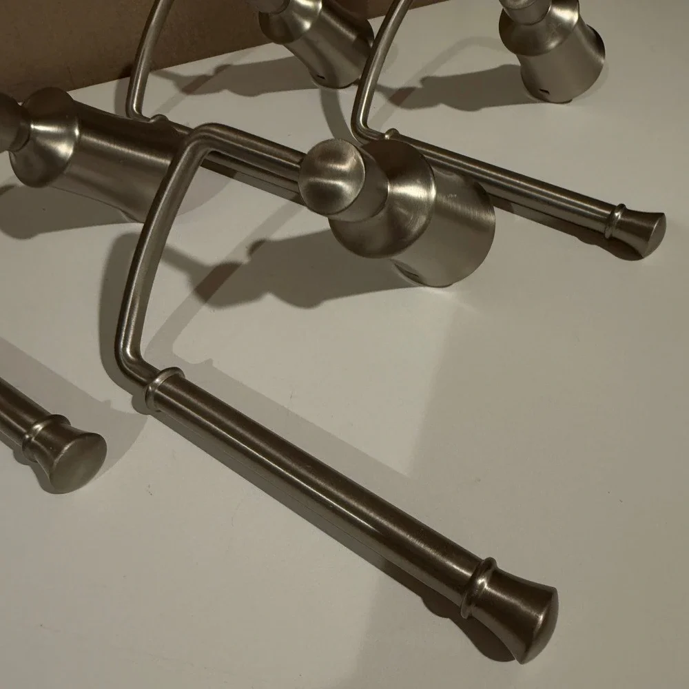 Moen Brushed Nickel Wall Mount Toilet Paper Holder‎ Set of 4 Modern Bathroom